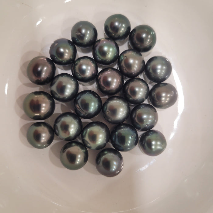 Tahiti Loose Pearls 11-12 mm Dark Color Very High Luster