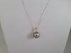 Tahiti Pearl 9-10 mm  Pendant Necklace with Diamond and 18k White Gold |  The South Sea Pearl |  The South Sea Pearl