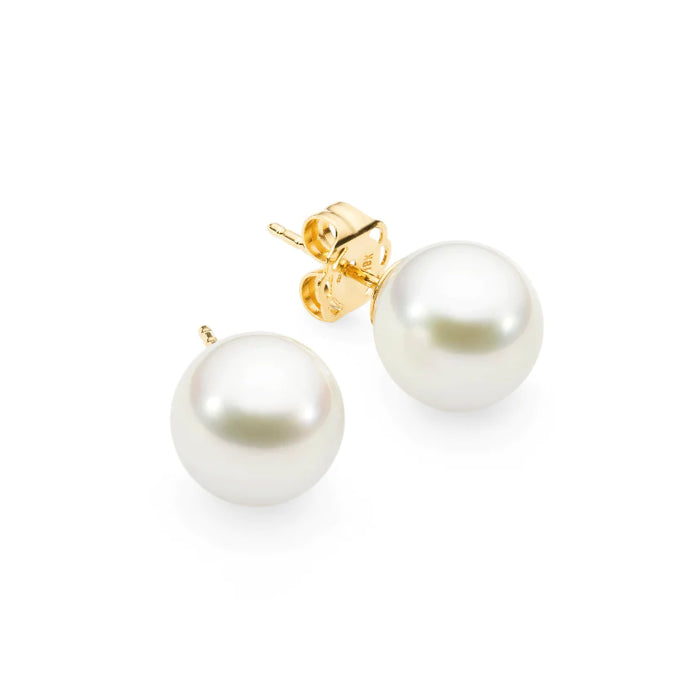 South Sea Pearls 12 mm 18 Karat Gold Earrings