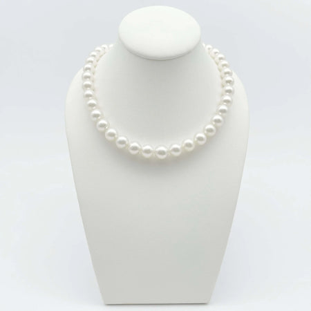 White South Sea Pearls 9-11 mm High Luster, 18 Karat Gold Clasp |  The South Sea Pearl |  The South Sea Pearl