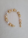 South Sea Pearl Bracelet Golden & White Color 10-12 mm, 18 Karats Gold Clasp - Only at  The South Sea Pearl